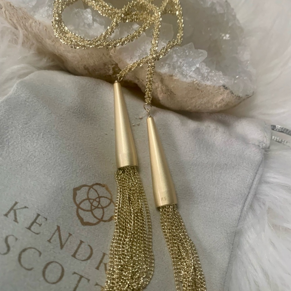 Kendra Scott Gold Phara Tassel Necklace